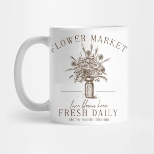 Flower Market Farm Fresh	Cottagecore Mug